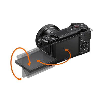 ZV-E10 Kamera mit ausklappbarem Touchscreen-Display, 16-50mm Objektiv