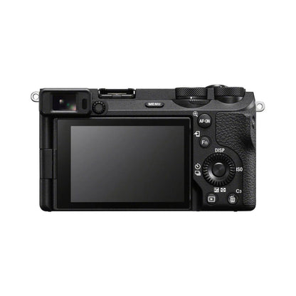 Sony a6700 camera back, LCD screen with control buttons and dials