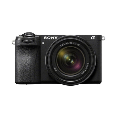 Sony a6700 mirrorless camera with 18-135mm lens, front view, black body