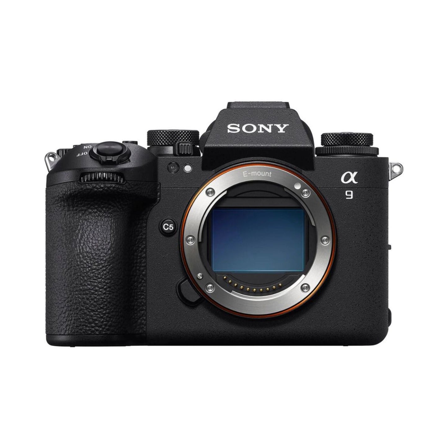 Sony a9 III Mirrorless Camera (black) front view with E-mount lens opening