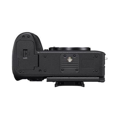 Sony a9 III Mirrorless Camera bottom view with tripod mount and battery door