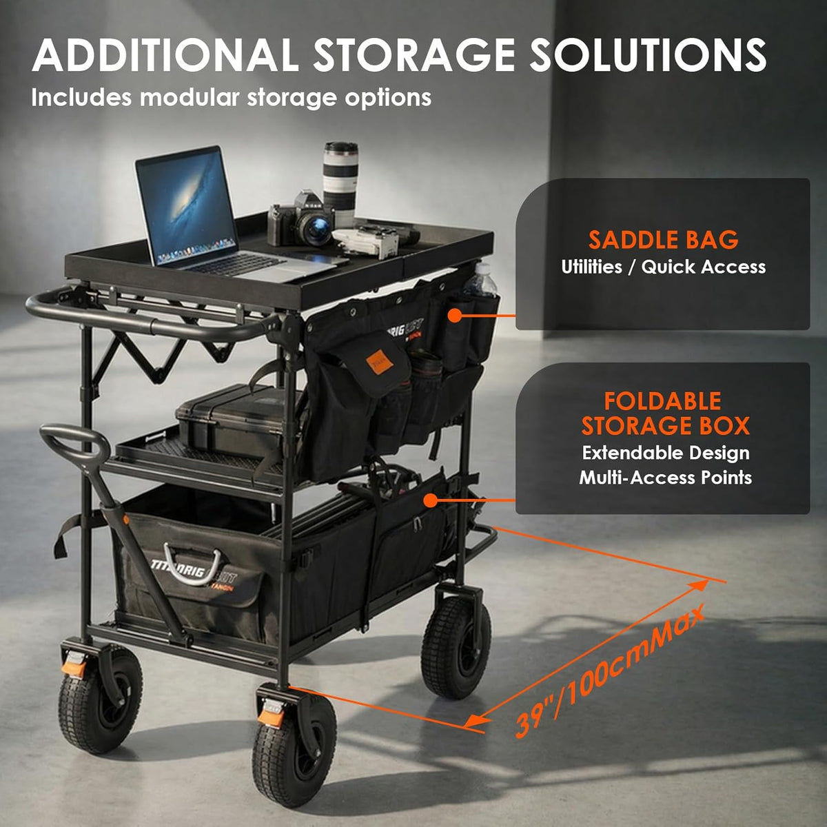 Titanrig Cart Pro storage solutions