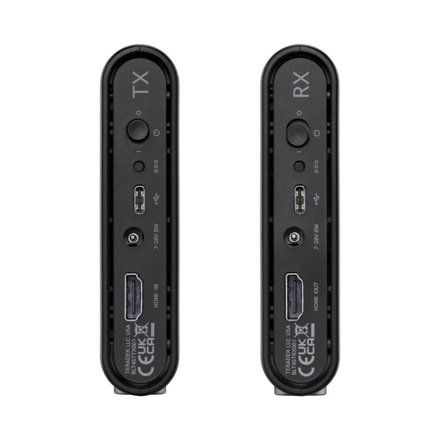 Ace 750 TX (HDMI IN) and RX (HDMI OUT) port close-up with power input