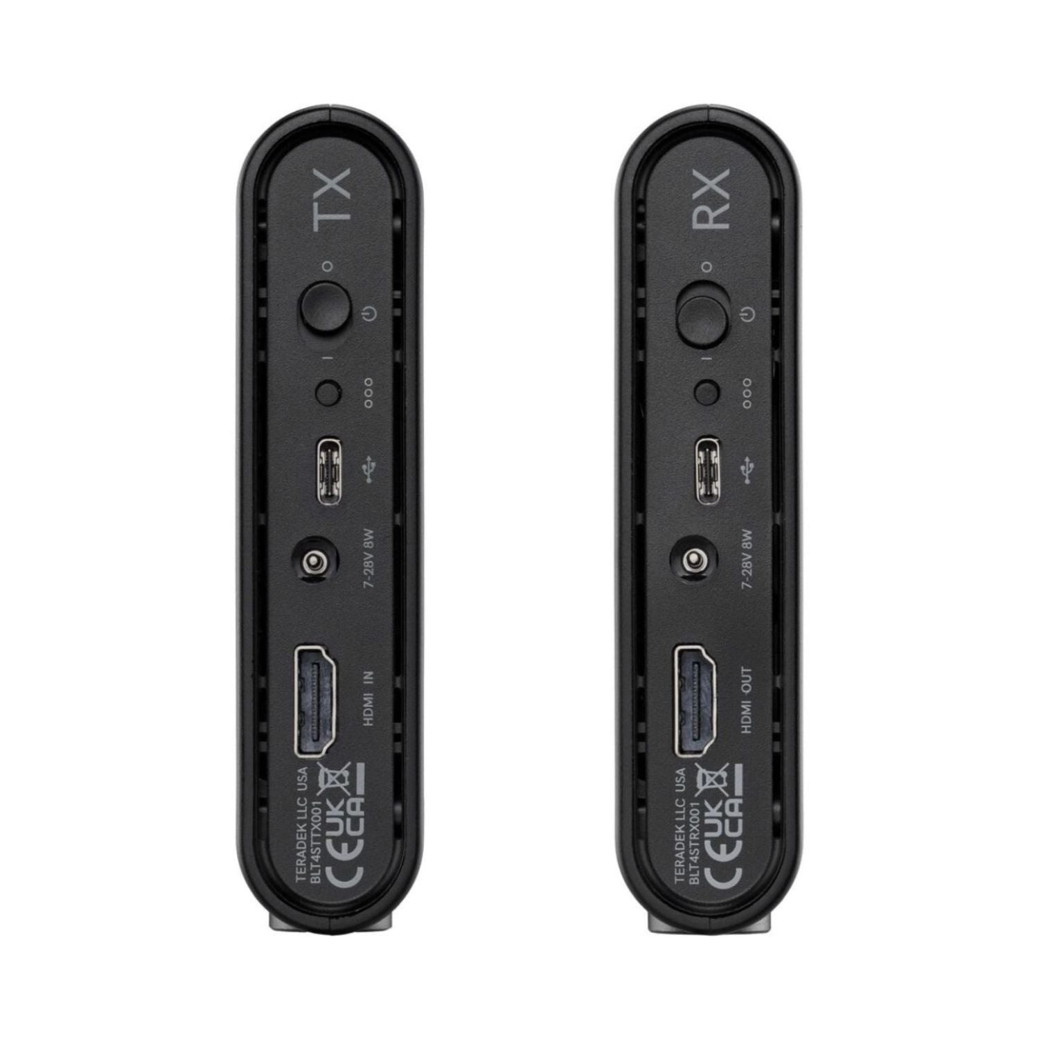 Ace 750 TX (HDMI IN) and RX (HDMI OUT) port close-up with power input