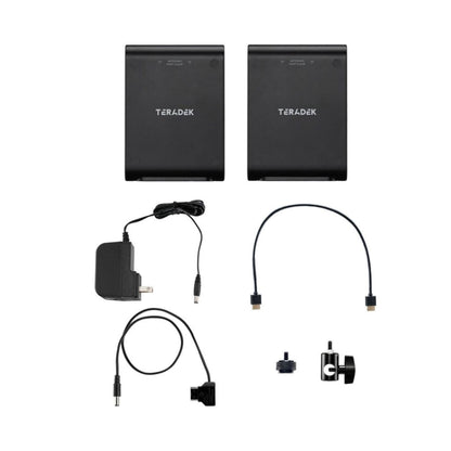 Ace 750 kit: two wireless HDMI units with power adapter, cables, and mounting hardware