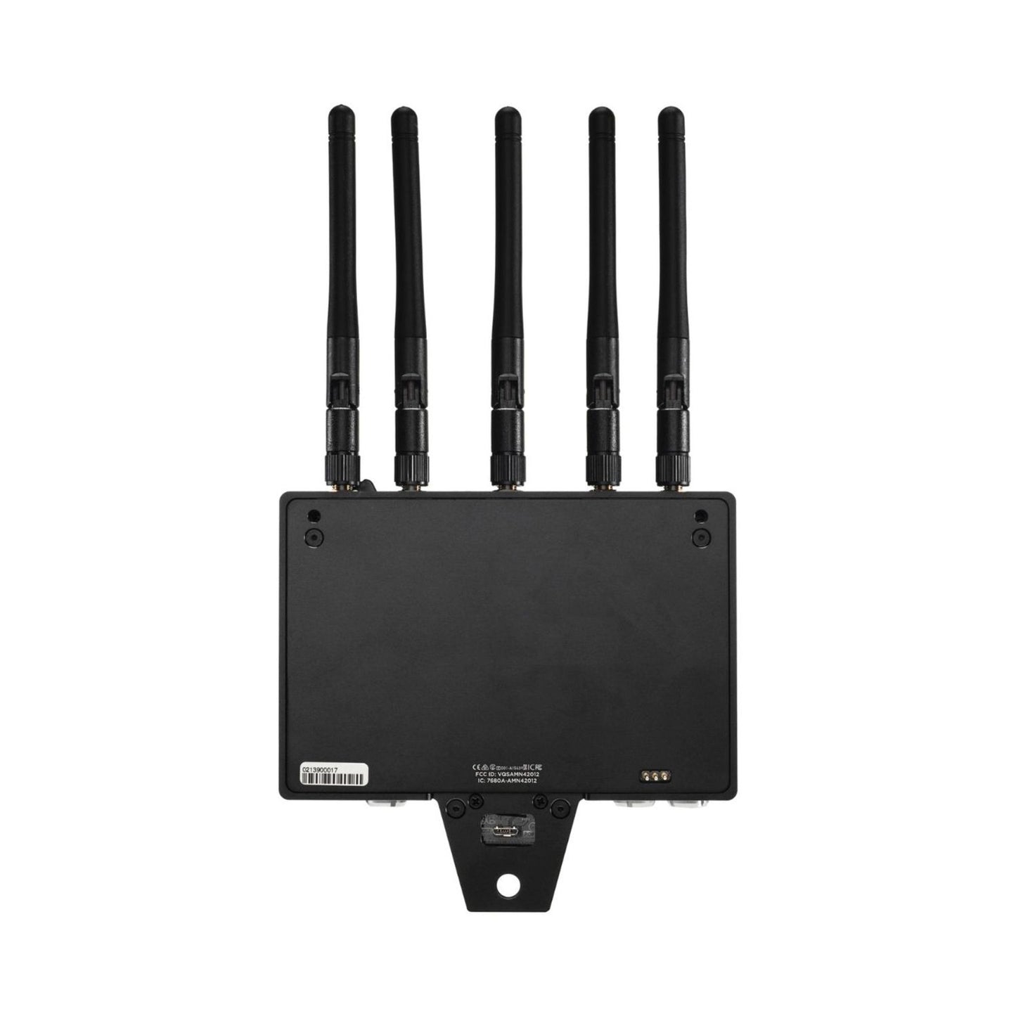 Bolt 4K monitor module rear view with ports and 5 antennas