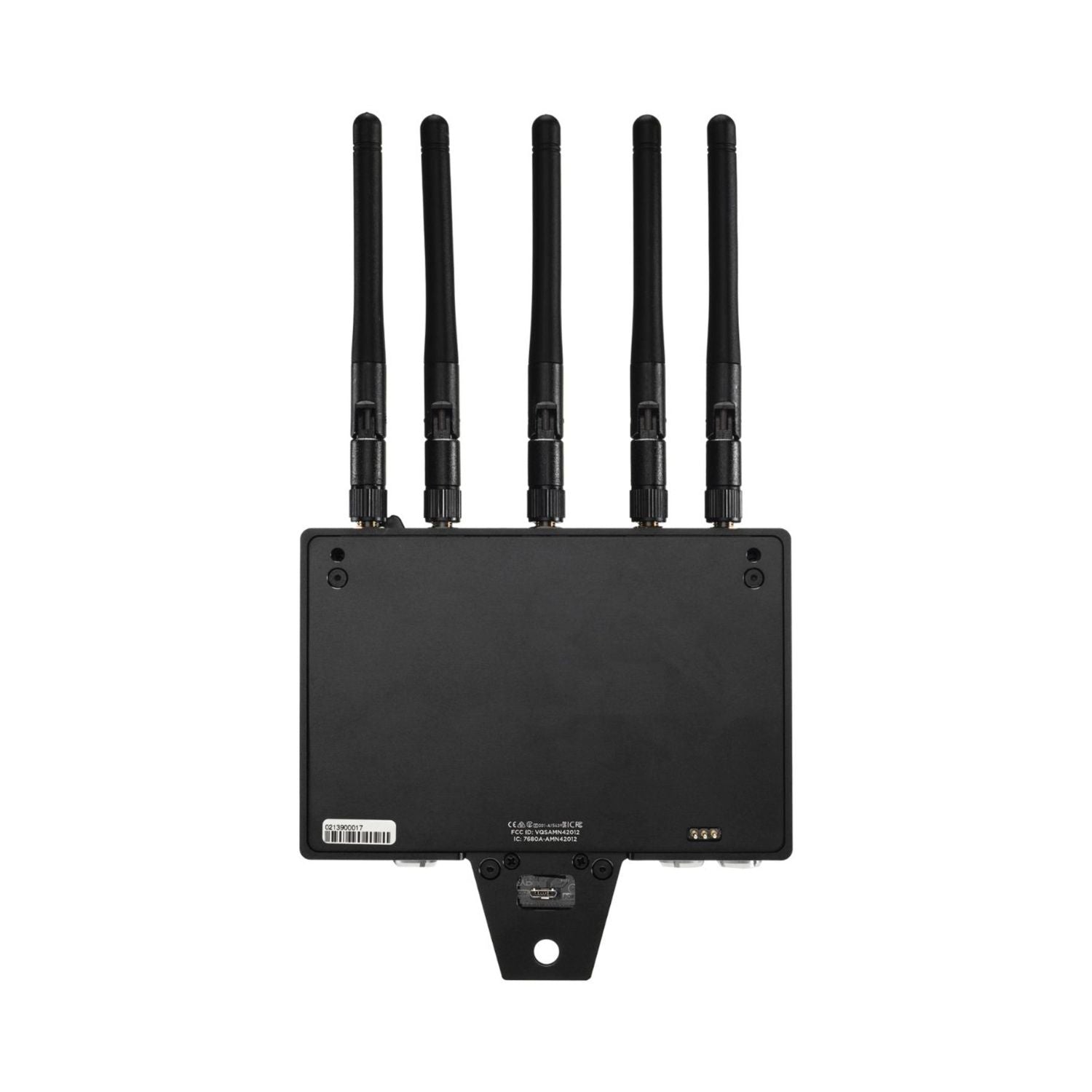 Bolt 4K monitor module rear view with ports and 5 antennas