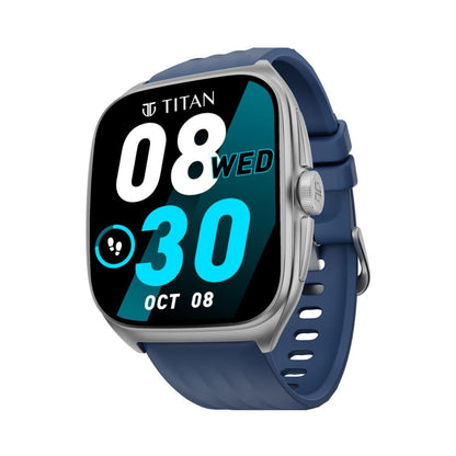Titan Evolution 4.6 cm Curved AMOLED Display Smartwatch, 390x450 Resolution, Cutting Edge Design Aluminium Case