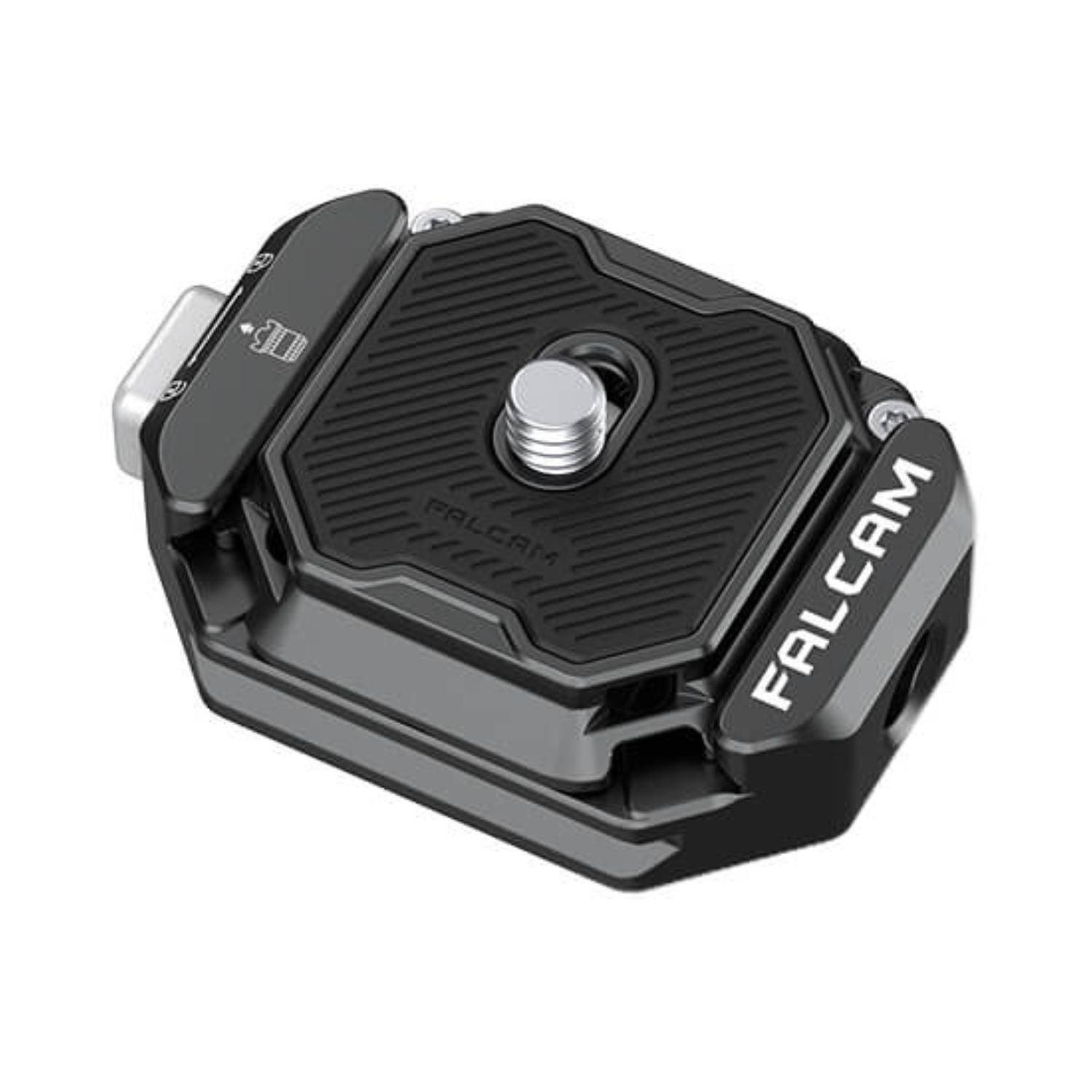Quick release mounting plate kit with metal screw and ridged grip surface