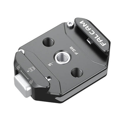 Ulanzi Falcam F38 multi-hole quick release kit, black plate with threaded holes and clamp