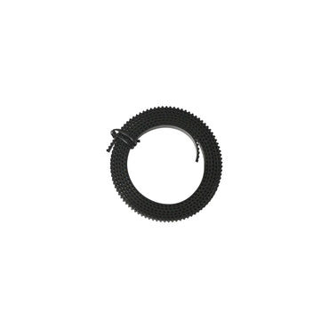 Replacement motorized slider belt, black toothed ring with side fastening clips