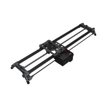 Motorized hot dog bun slider with geared carriage and rail bars