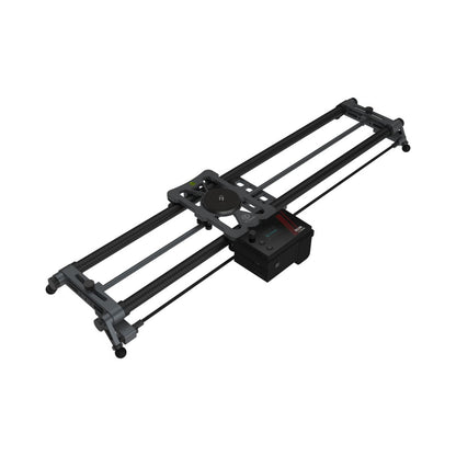Motorized hot dog bun slider with geared carriage and rail bars