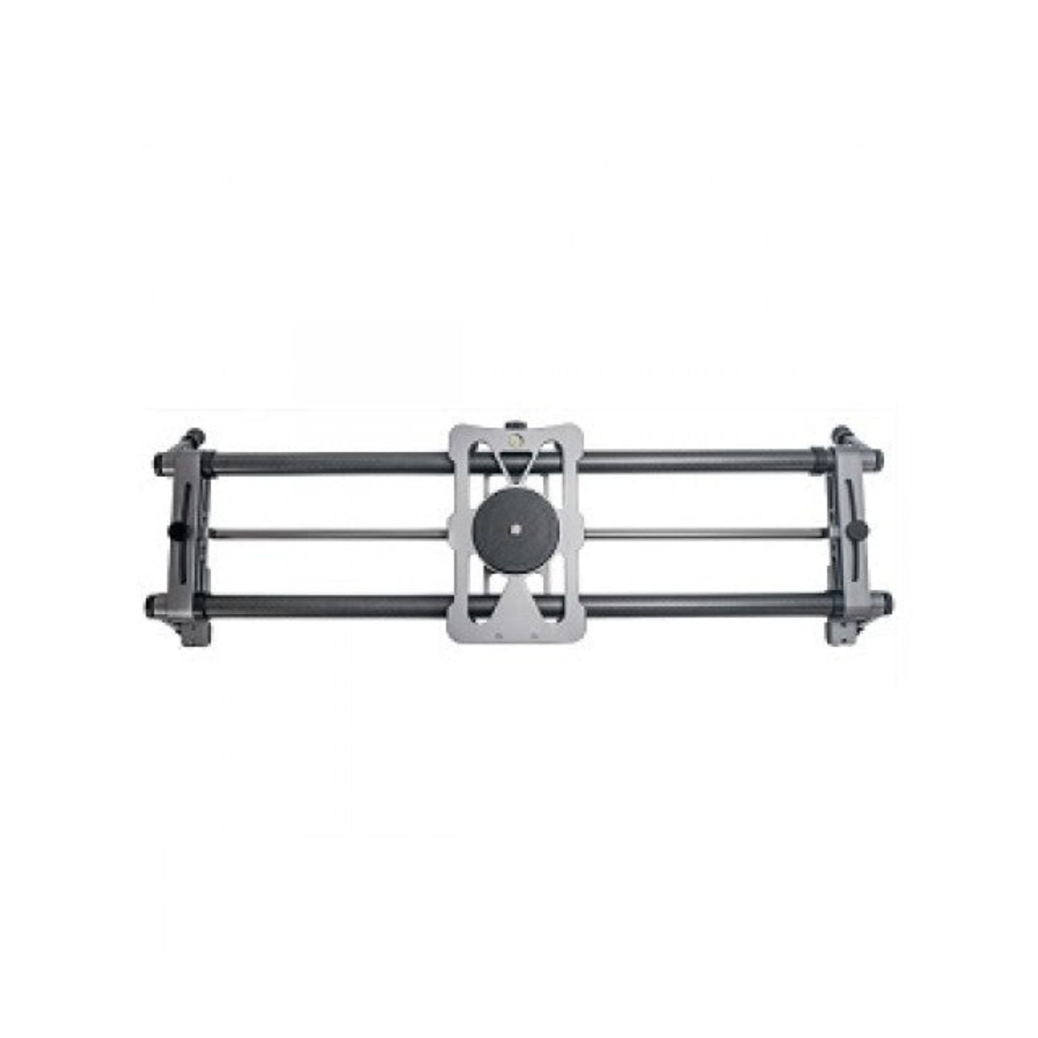 Manual hot dog roller rack with central dial and two parallel metal rails