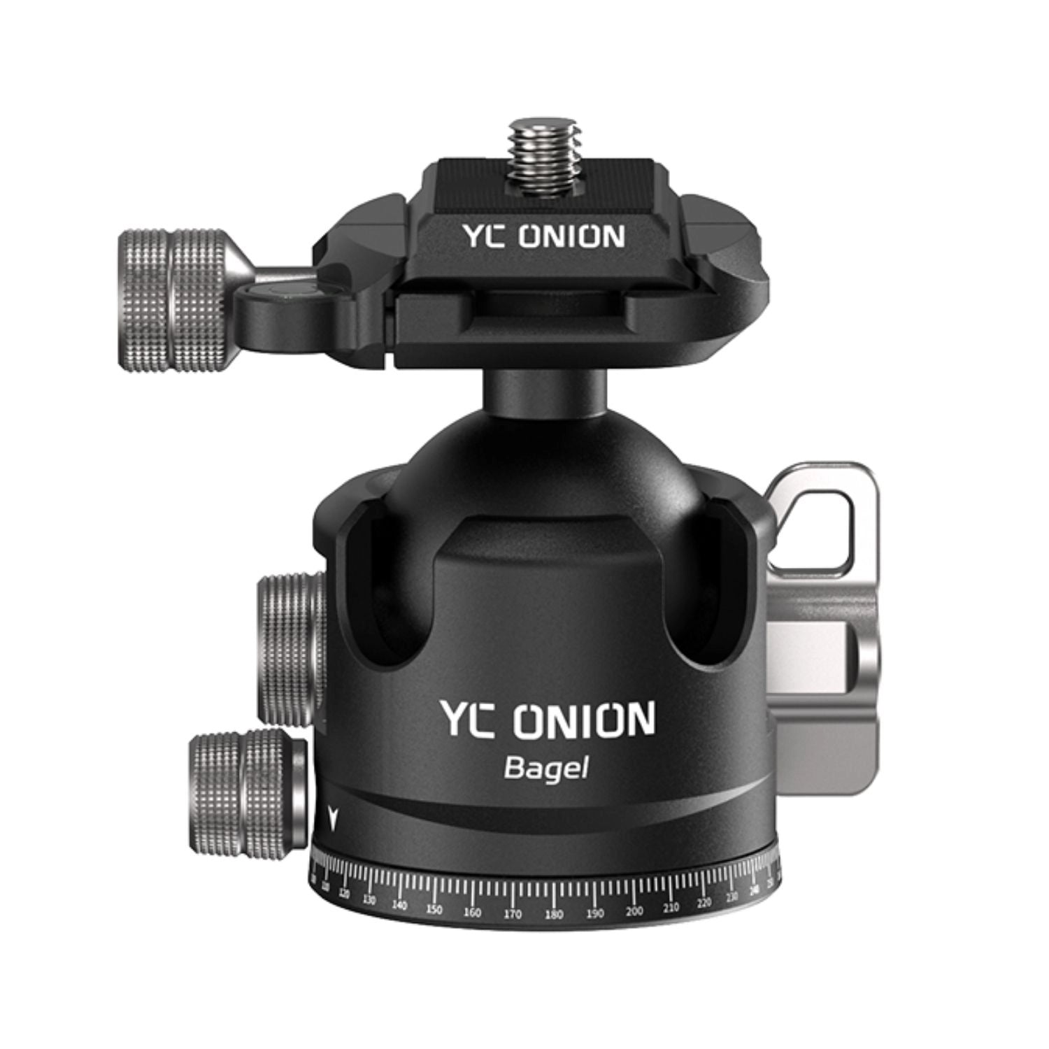 YC Onion BC44 bagel ball head with dial and mounting studs