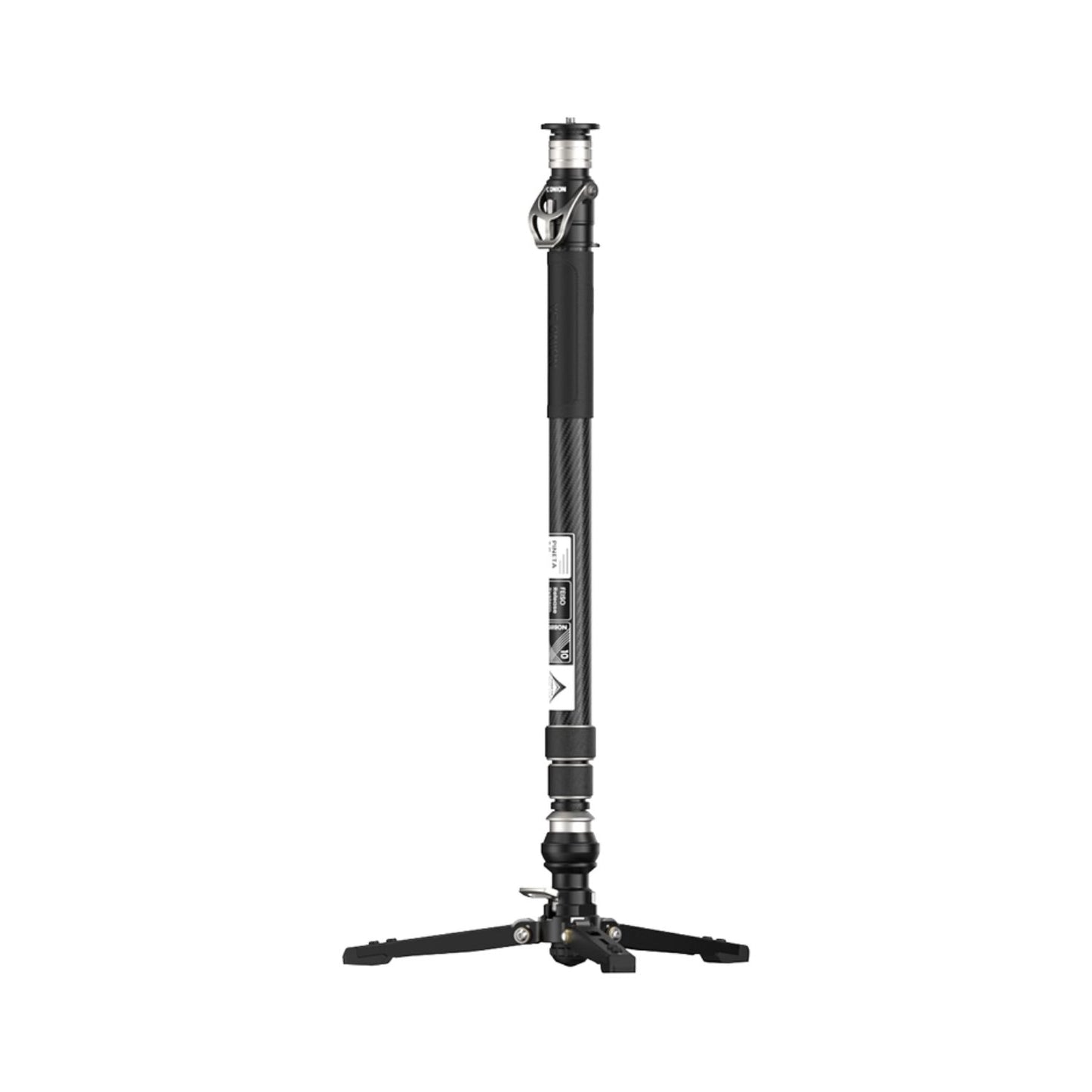 YC Onion Carbon Fiber Monopod in matte black with tripod-style base and handle