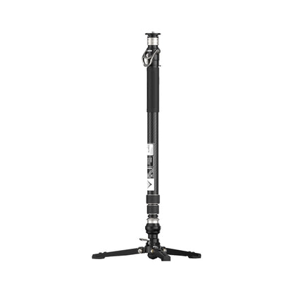 YC Onion Carbon Fiber Monopod in matte black with tripod-style base and handle