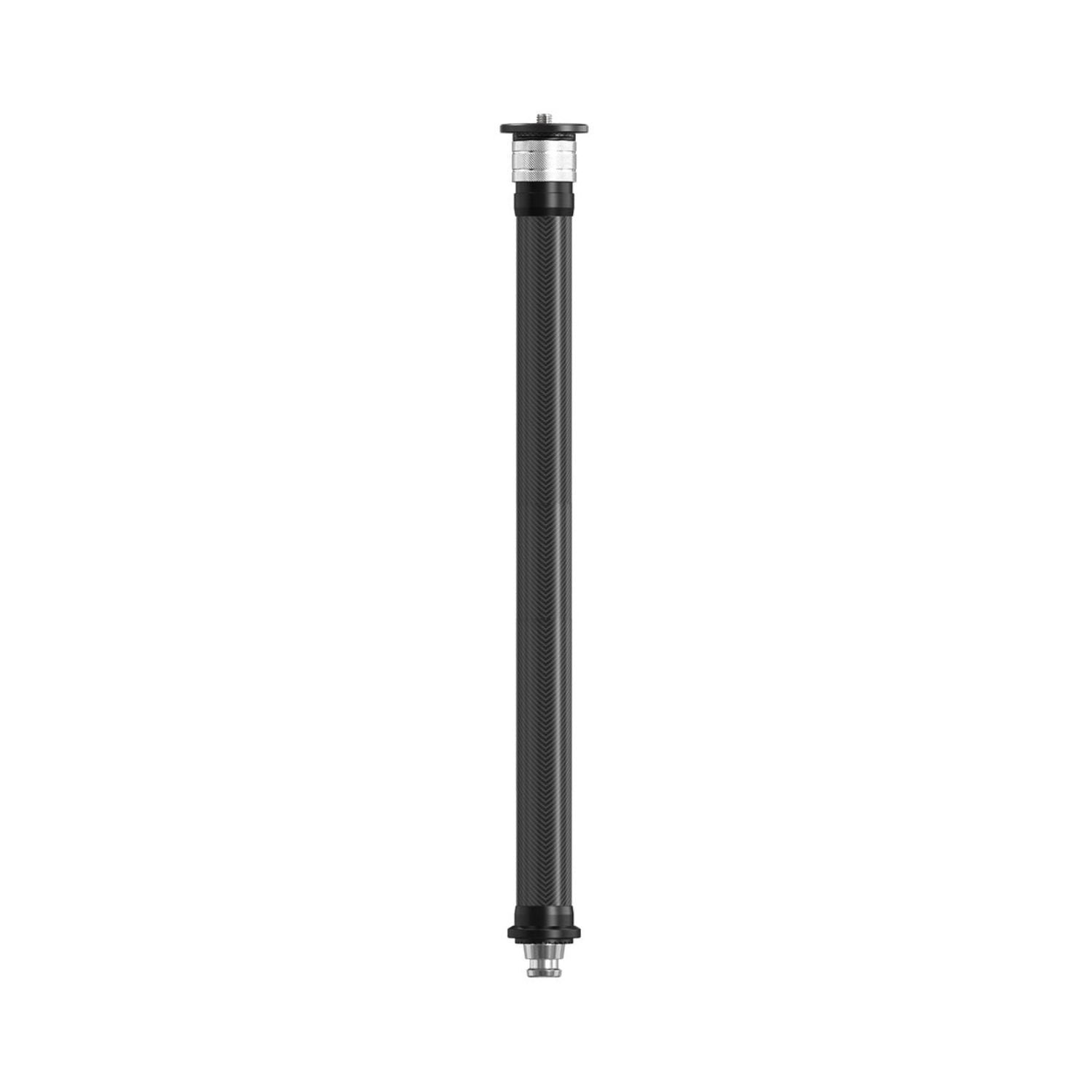 Monopod extension tube, black metal with quick-release top head