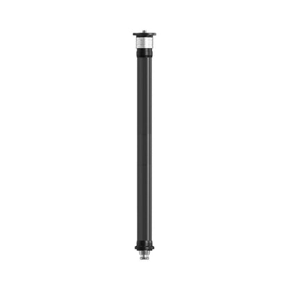 Monopod extension tube, black metal with quick-release top head