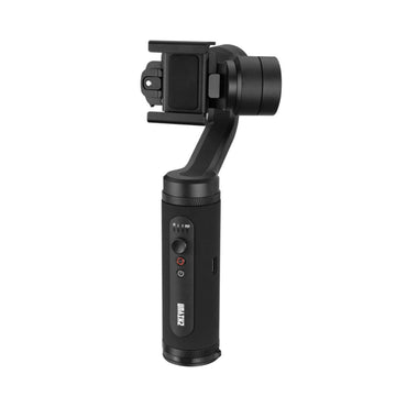 Smooth-Q2 gimbal stabilizer with phone mount and telescopic grip, front view