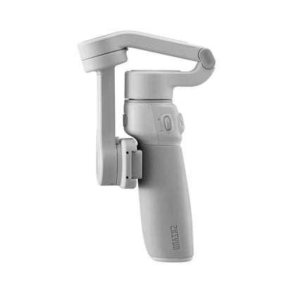 Side view of Smooth-Q4 smartphone gimbal with motorized tilt arm and handle