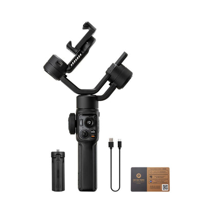 Smooth 5S AI Gimbal-Set mit Handgimbal, Kabeln und Servicekarte