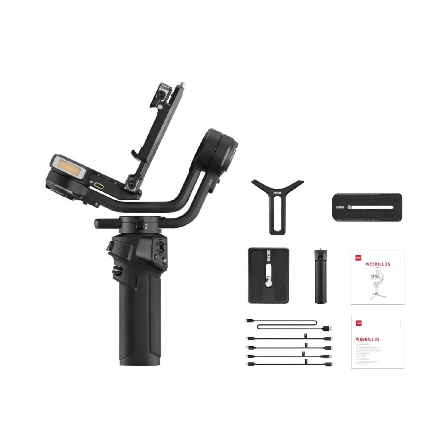 Zhiyun WEEBILL-3 S gimbal with mounting bracket and visible accessory parts