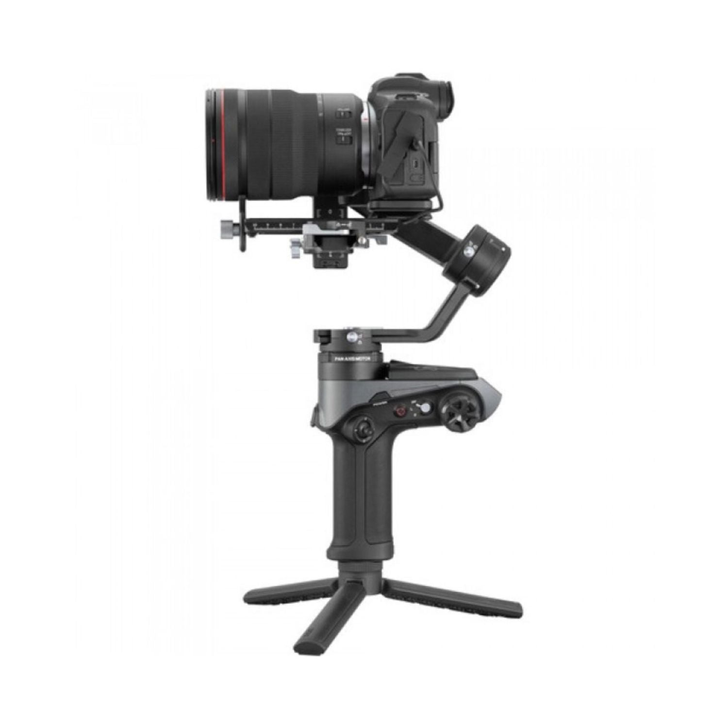 Weebill-2 gimbal stabilizer from the side view with camera and rotating screen
