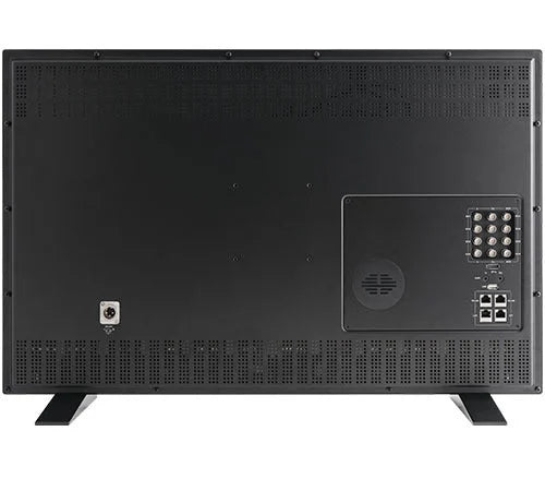 Flanders Scientific XMP310 monitor rear panel with ventilation grilles and input ports