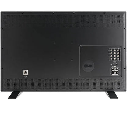 Flanders Scientific XMP310 monitor rear panel with ventilation grilles and input ports