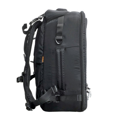 Mobius Bunker backpack opposite side view with carry handle
