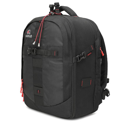 Mobius Trendsetter Pro camera backpack, three-quarter view with side straps